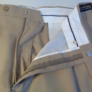 | Hart Schaffner Marx worsted wool tan trousers | NWT | 40 |